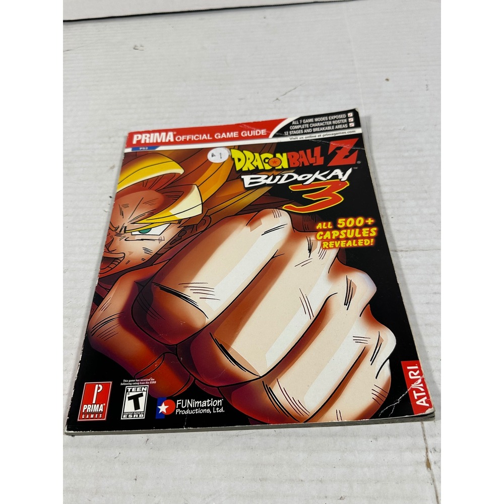 Dragon Ball Z Budokai 3 Prima Official Game Guide PS2 Strategy Book 2004